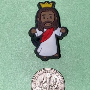 (10 for $15) Crowned Jesus Christ Religious Religion Crocs Shoe Charms